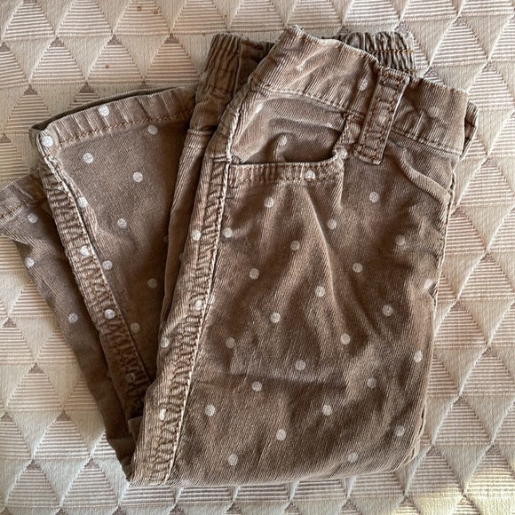 Polka dot corduroy brown Joe Baby pants unisex - Picture 2 of 4